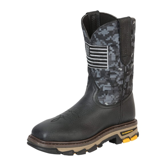 El General Men’s Steel Toe Work Boot - Bull Fight Leather - Black 44774