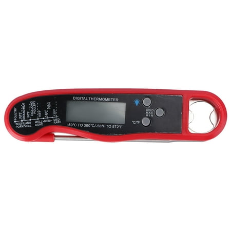 

Amosfun 1PC Kitchen Cooking Digital Thermometer Grill Electronic Meat Thermometer (Red)