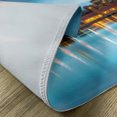 thumbnail image 5 of Ambesonne Urban Place Mats Set of 4, Ferril Lake at Morning, Standard Size, Sky Blue Yellow Orange, 5 of 6