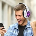 thumbnail image 7 of Matoen Wireless Bluetooth Headphones Over Ear Noise Cancelling Headphones Comfortable Stereo Clear Calls White, 7 of 7