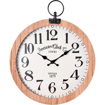American Clock Co. Vintage Pocket Watch Wall Clock - 19
