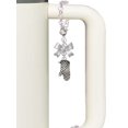 thumbnail image 2 of Delight Jewelry Silvertone Oven Mitt - Silvertone Bow Charm Accessory for Tumblers and Thermal Cups, 2 of 3