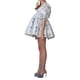 thumbnail image 5 of VISgogo Vestido corto femenino, cuello cuadrado de color sólido, manga corta abullonada, corte bajo, de una pieza para verano, rosa/amarillo, S/M/L/XL/XXL VISgogo  moda, 5 of 9