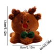 thumbnail image 3 of 2026 Christmas Home Party Decoration Christmas Stuffed Ornaments Cute Santa Snowman Reindeer Gingerbread Man Stuffed Dolls Holiday Decor Stuffed Figures For Xmas Tree Hanging Desktop Display, 3 of 6