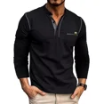 thumbnail image 1 of Camisa Henley Para Hombre,originals Henley De Manga Larga, 1 of 7