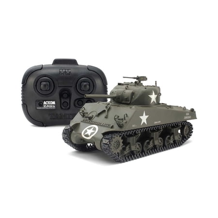 タミヤ 1/ 35 RCタンク アメリカ M4A3シャーマン戦車(専用プロポ付き)(48217)ラジコン 返品種別B