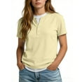 thumbnail image 2 of Kelon Tops for Women Short Sleeve Shirts Crew Neck Business Dressy Spring Summer Fashion Outfits Trendy Clothes, S, 2 of 6
