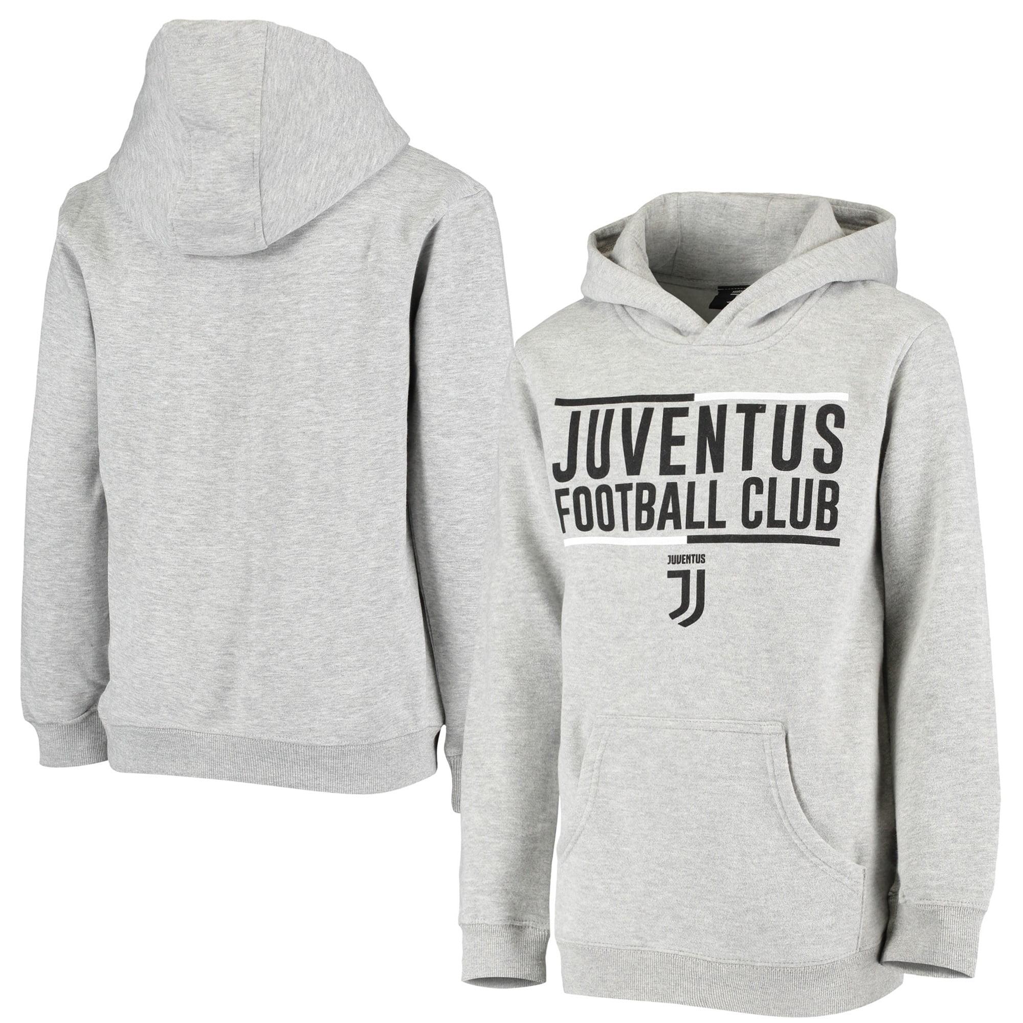 Outerstuff Juventus Youth International Club Offside Pullover Hoodie Heathered Gray Walmart Com Walmart Com