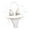 White, variant on Bikini Sets for Women Sexy,Summer Swimsuit Women Bikini,Swimsuits for Women 2 Piece Bikini,Bikinis Sets for Women High Waisted,New Fashion Comfortable Bikini Women's Sexy Plain Color Swimsuit Bikinis