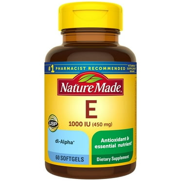 Nature Made Vitamin E -- 1000 IU - 60 Softgels