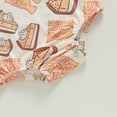 thumbnail image 6 of Okbabeha Newborn Baby Girl Boy Halloween Outfit Pumpkin Sweatshirt Oversized Bubble Romper Onesie Infant Fall Clothes, 6 of 7