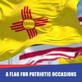 thumbnail image 2 of Super Tough New Mexico 2x3ft Nylon Flag | Durable Heavyweight Nylon Fabric | Weather-Resistant, Lightweight and Long-Lasting | Suitable for Indoor & Outdoor Display | Made in USA, 2 of 7