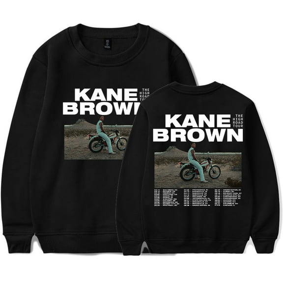 Kane Brown The High Road Tour Merch Crewneck Sweatshirts Cosplay Women Men Fashion Long Sleeve Tee