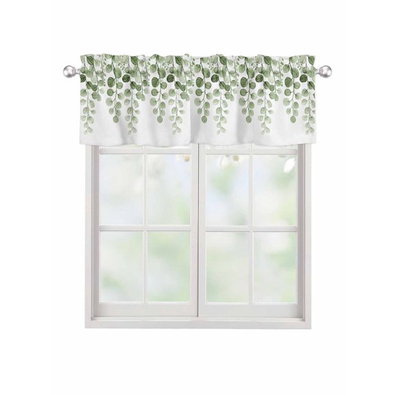 Valances for Windows Abstract Rod Pocket Cafe Window Treatments Valance Curtains for Kitchen Bathroom Laundry Basement Windows 60"x14"