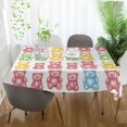 thumbnail image 3 of Yayeee Tablecloths 54" x 54" Rectangle Wrinkle Resistant Party Table Cover, Gummy Bear Pattern, 3 of 8