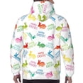 thumbnail image 7 of Xecao Happy Easter Rabbit Pattern Men's Adult Pullover Hoodie,Hooded Sweatshirt-Small, 7 of 7