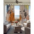 thumbnail image 6 of Western Cowboys Blackout Curtains for Bedroom Living Room Darkening Curtains 54 Inch Long Vintage Boho Abstract Cactus Beige Short Curtain for Small Window Treatment Grommet Drapes 52"x54"x2, 6 of 9