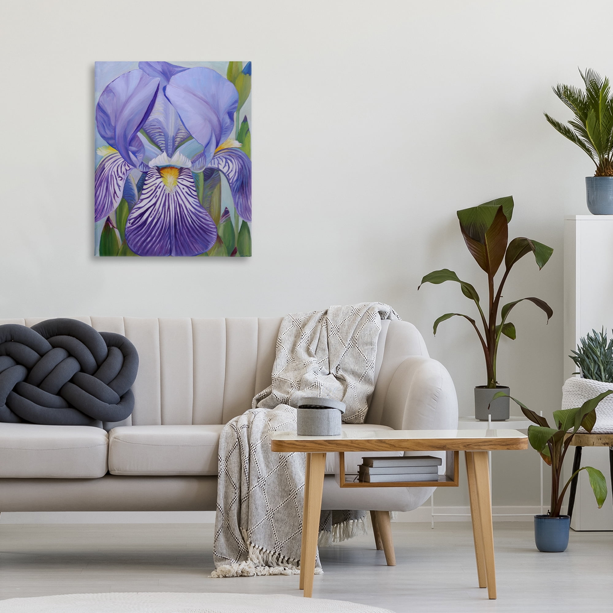 Stupell Industries Blooming Purple Iris Petals Canvas Wall Art, design by Violeta Vollmer