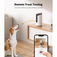 thumbnail image 2 of Dispensador de golosinas con cámara para mascotas TKENPRO 2K 360°View 5G WiFi, 2 of 7