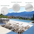 thumbnail image 6 of Outdoor Rug 4x6 ft Rustic Field Waterproof Outdoor Patio Rug Mat Non Slip Outside Area Rugs Carpet for RV,Camping,Porch,Deck,Pool,Balconybackyard,Silhouette Flower Herb Brown, 6 of 9
