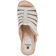 thumbnail image 3 of White Mountain Womens Valencia Faux Leather Peep-Toe Wedge Sandals, 3 of 3