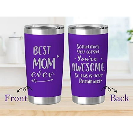 

Christmas Gifts for Mom from Daughter Son Kids - Mom Christmas Gifts - Laser Engraved Tumbler - Mom Birthday Gifts - Birthday Gifts for Mom - Mother Gifts on Christmas - Present for Mom 20z Purple