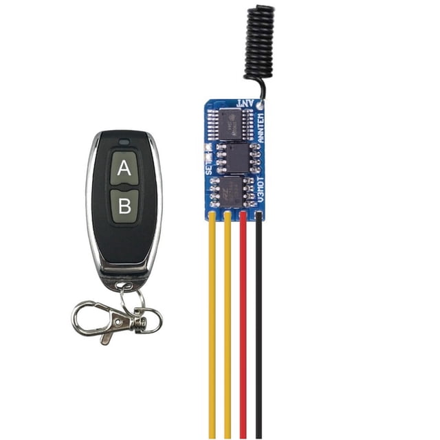 Plug and Play DC3.7V-12V Wireless Receiver with RF Signal 433MHZ Remote for Motor Module Control, Fast Response and Strong Anti-interference