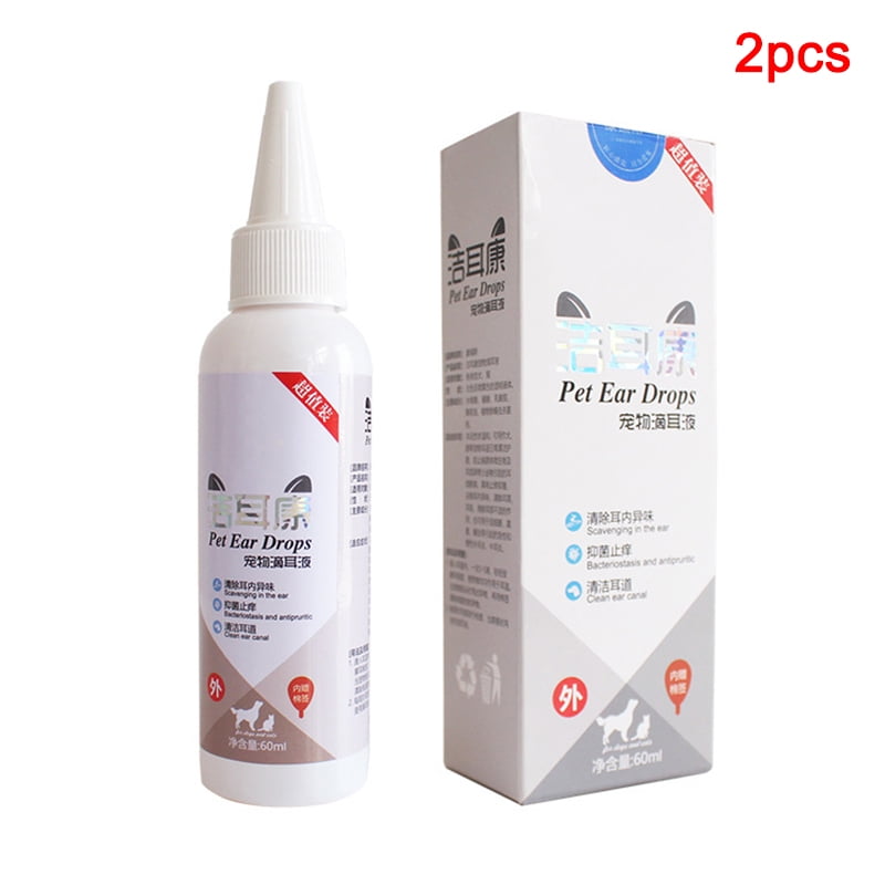 Karcher 2pcs Cats Dog Ear Cleaner Pet Ear Drops for Infections Control