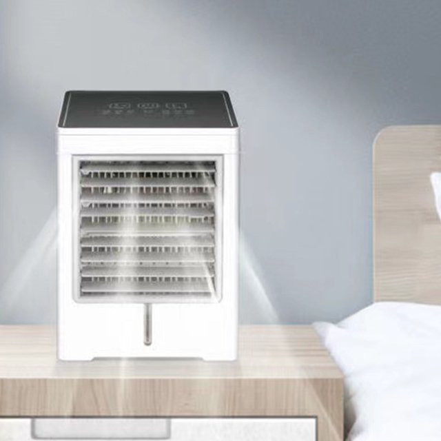 USB Personal Mini Air Conditioner, Energy Saving Touch Control Adjustable Wind Direction 3 Speed Mini Air Conditioner for Car RV