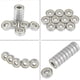 thumbnail image 1 of Rodamiento de bolas 6000zz 10 piezas ANGGREK Acero de ranura profunda sellado de metal, 1 of 8