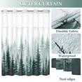 thumbnail image 3 of Ikfashoni Hookless Shower Curtain with Snap in Liner, Green Forests No Hook Waterproof Bath Curtain, 71"X74", 3 of 9