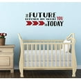 thumbnail image 2 of Future Depends on You Motivational Wall Sticker Decals Vinyl Lettering Art Home Decor Quote 33x11-Inch Black/Red, 2 of 5
