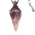 thumbnail image 3 of Crystal Pendulum Natural Stone Pendulums Pendant for Divination Dowsing, 3 of 9