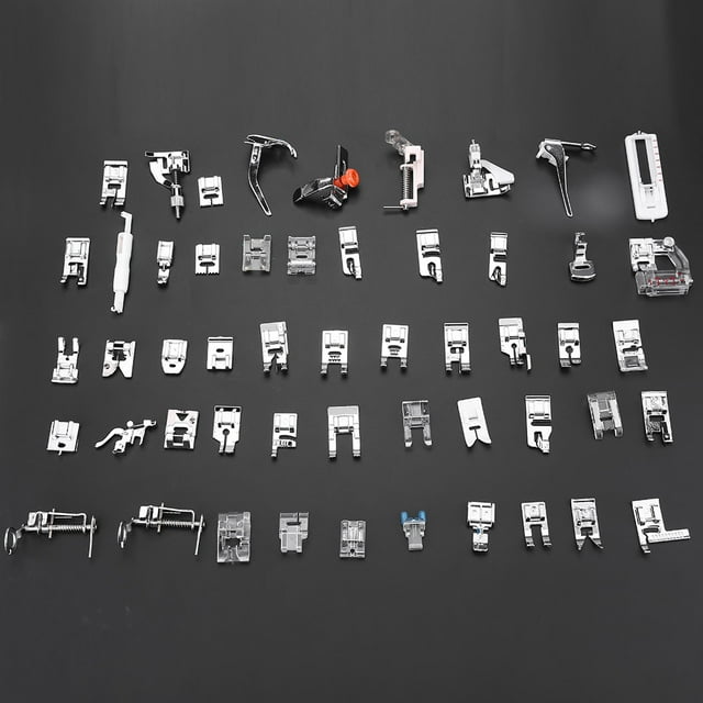 Herwey 52pcs/set Stitch Walking Foot Presser Feet Kit Household Multi-functional Sewing Machine Part, Presser Foot,Presser Feet Kit