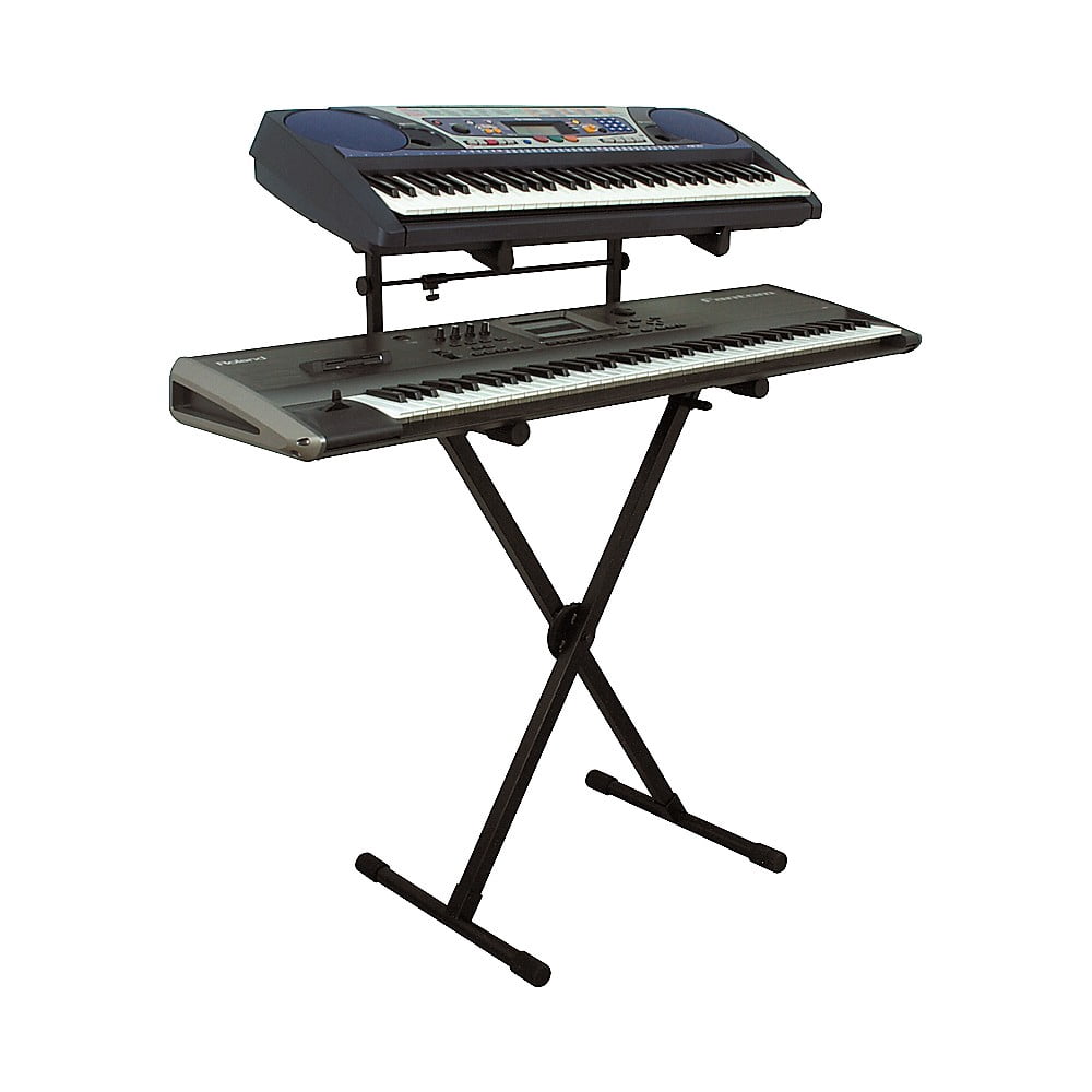 On-Stage Heavy-Duty 2-Tier Keyboard X Stand