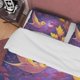 thumbnail image 2 of Funda Nórdica Morada Con Pájaro En Estrellas Galaxia Morada, Juego De Cama Otoño, Cálido, 2 of 6