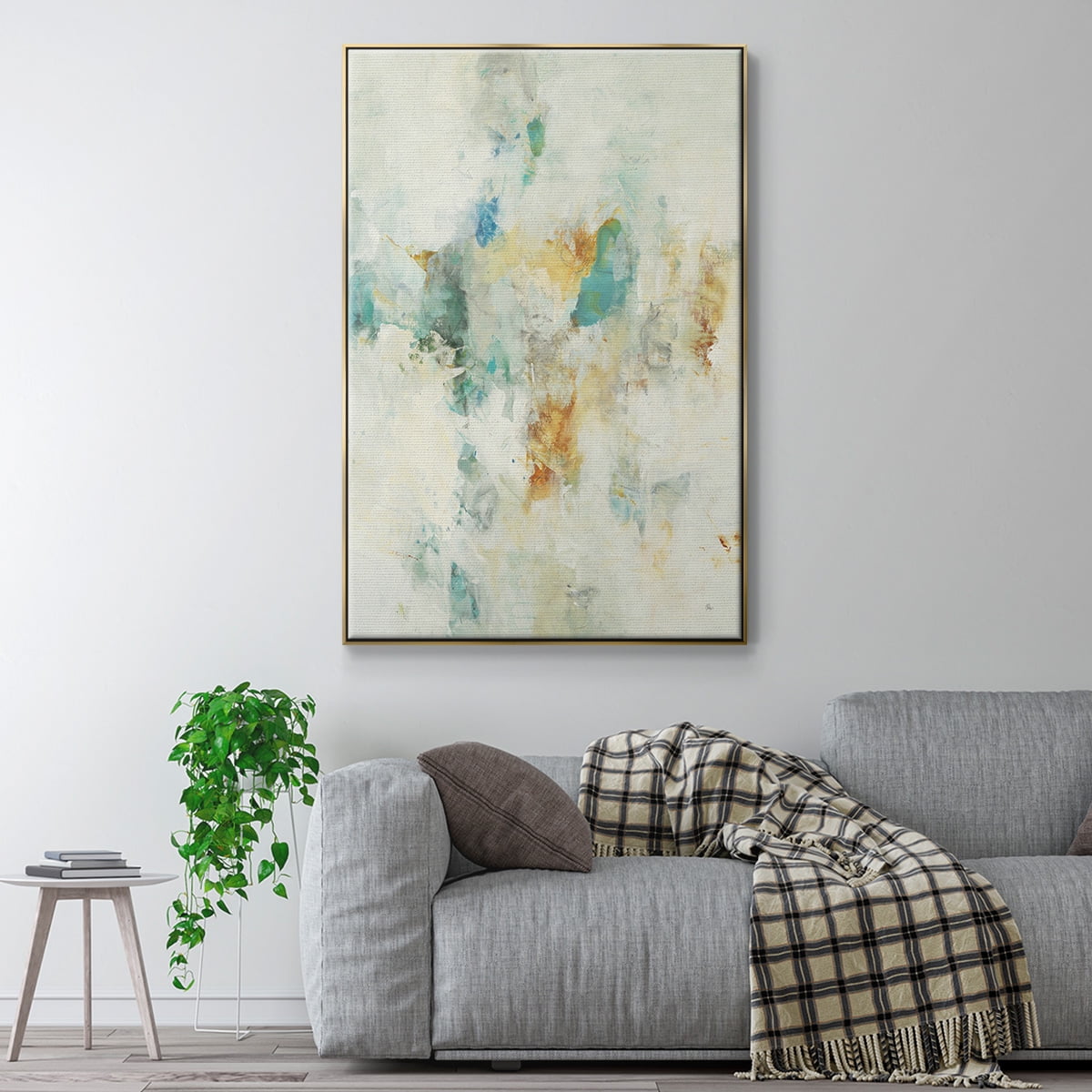 Let's Dance Framed Premium Gallery Wrapped Canvas - Ready to Hang - 17 x 25 - Gold Floating Frame