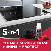 Weiman 5-In-1 Cook Top Complete Cleaning Kit - Includes Cream, Scrubbing Pad and Scraper Tool