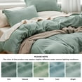 thumbnail image 3 of U by Bedsure King Washed 3 Pieces Duvet Cover Set,with Zipper Closure,Sage Green, 3 of 6