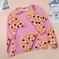 thumbnail image 6 of Fun Pizza Women's Floral Printed Sweatshirt Long Sleeve Crewneck Casual Loose Vintage Graphic Pullover Tops, 6 of 7