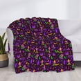 thumbnail image 3 of Yiaed Mardi Gra2 Print Blanket Throw Blanket Soft Cozy Flannel Blanket for Home Bed Sofa Couch Chair-80"x60", 3 of 6