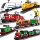 thumbnail image 2 of Tren de pasajeros de carga de ciudad, 2023, modelo, bloques de construcción, Motor de energía eléctrica, vías de tren, juegos de rieles, juguetes de construcción para niños, 2 of 3