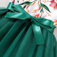 thumbnail image 2 of Vedolay Summer Dresses Girls' Short Sleeve Fashion Skater Dress, Butterfly Floral,Green 18-24 Months, 2 of 5