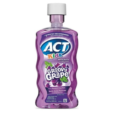 Act Kids Fluoride Rinse Groovy Grape 16.9oz (Pack of 3)