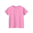 thumbnail image 6 of Xyxonk Girls Pink Short Sleeve Shirt Girls Tops Kids Crewneck Tshirts Size 10-12 Cute Basic Tween Girls Clothes Trendy Fall Outfits Girls Tween Clothes Pink 150, 6 of 6