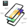 thumbnail image 3 of Decase for Samsung Galaxy A13 5G Case Full Protection Shockproof Rugged Phone Cover with Built-in Screen Protector - Clear Back Phone Cases for Galaxy A13 5G, Black, 3 of 6