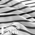 thumbnail image 5 of Rideau de Douche Noir et Blanc en Tissu Rideau de Douche Salle de Bain Moderne Rayé Noir, 5 of 5