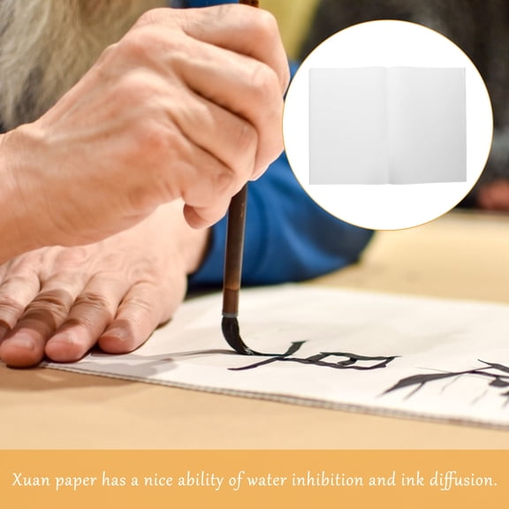 ibasenice Versatile White Calligraphy Paper for Painting and Writing 100Sheets