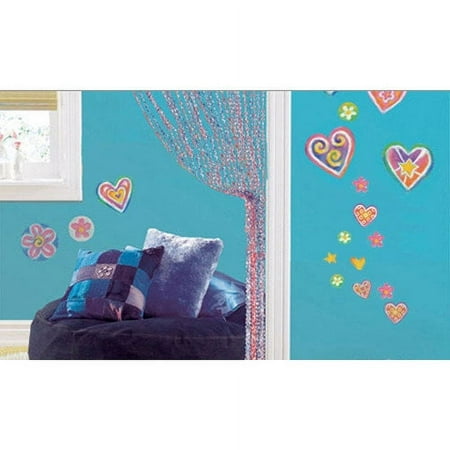 Blue Mountain Wallcoverings Just for Kids Sweet Hearts Self Stick Room Appliqu