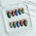 thumbnail image 2 of Luces navideñas con purpurina OCOUYVD de False Nails, punta francesa, 2 of 9